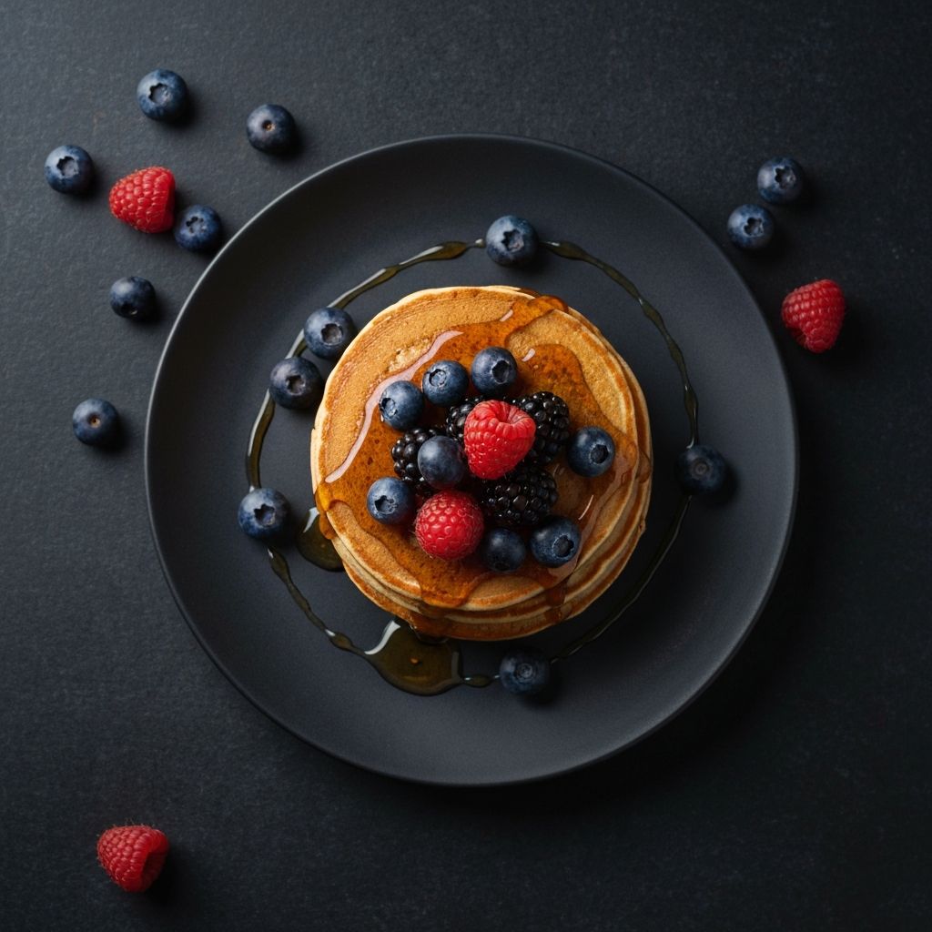 Proteinpannkakor med bär